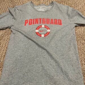 Nike Gray T-Shirt with Red Pointguard Logo